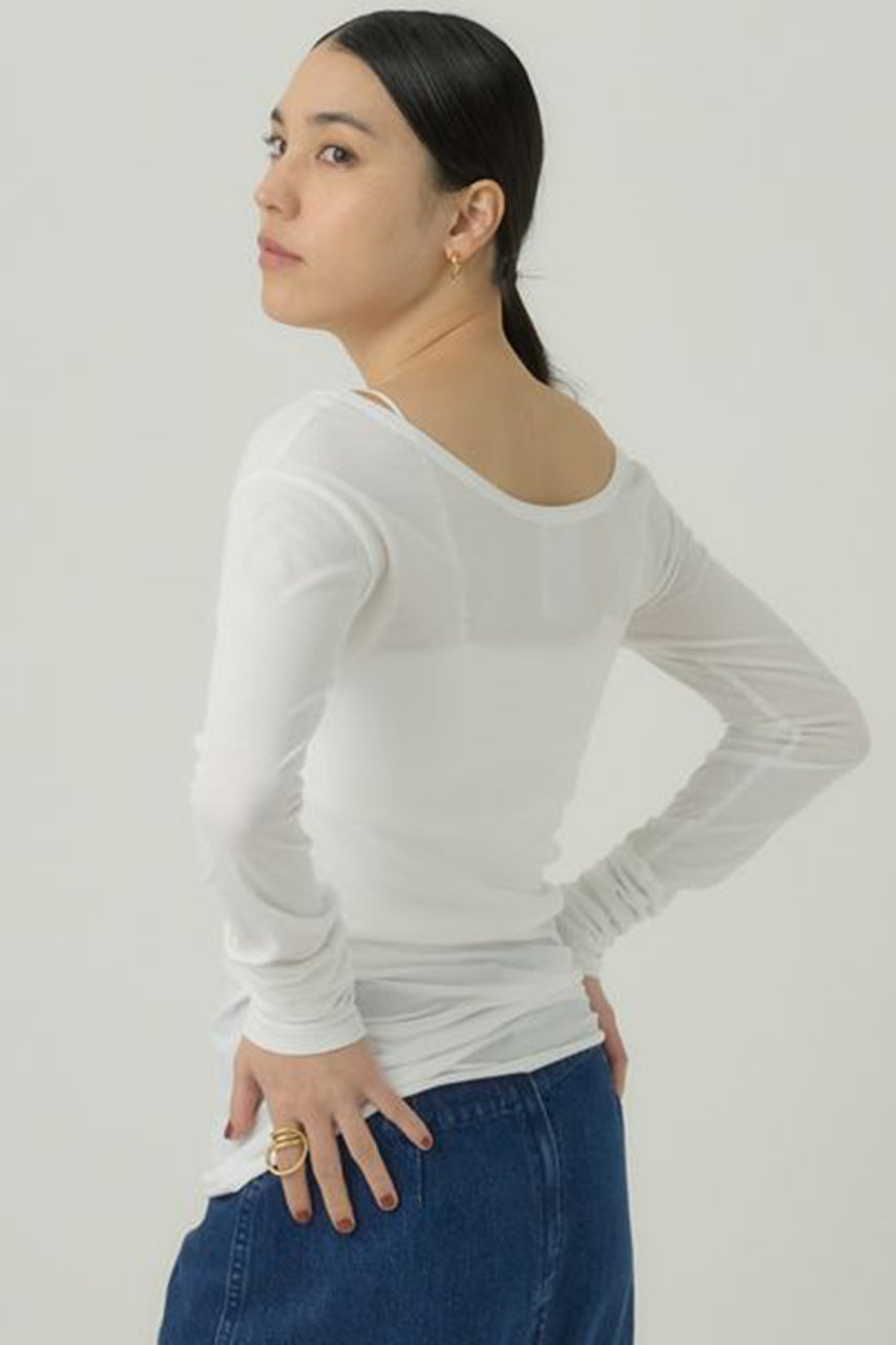Chaos 【WHY NOT NOW】ニュートンロングTシャツ (ホワイト, F) カオス ELLE SHOP Chaos 【WHY NOT NOW】ニュートンロングTシャツ (ホワイト, F) カオス ELLE SHOP