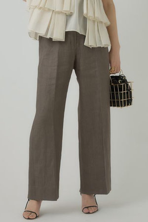 カオス/Chaosのリネンヘリンボンストレートパンツ(110600/110601)