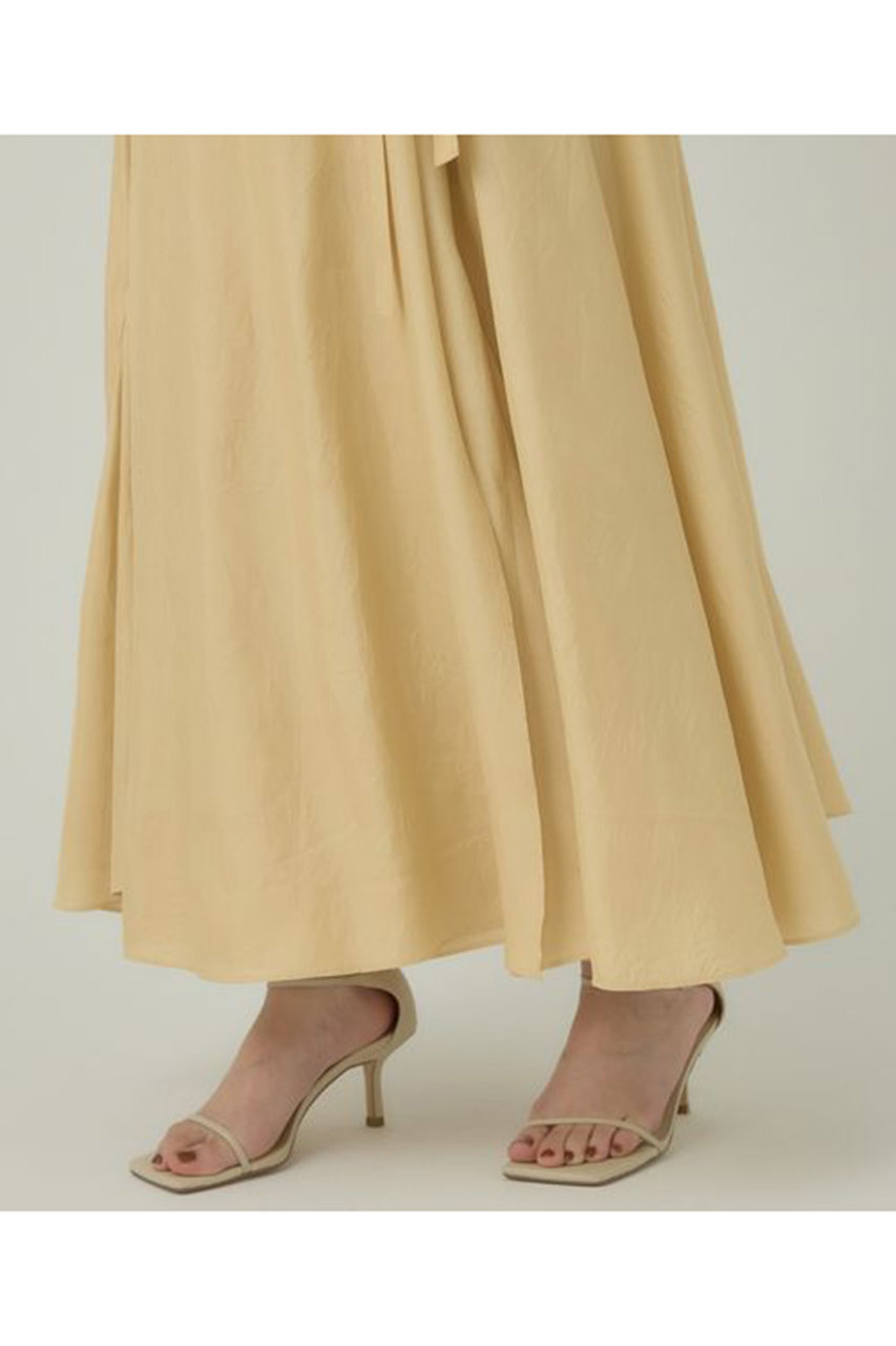 Chaos(カオス)｜ドルフサテンラップスカート/イエロー の通販  