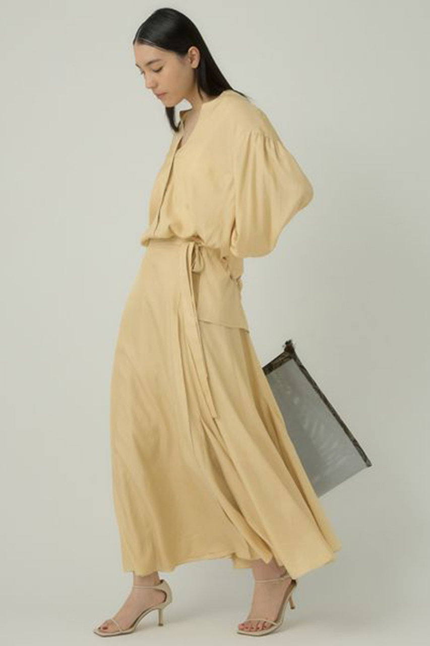Chaos(カオス)｜ドルフサテンラップスカート/イエロー の通販  
