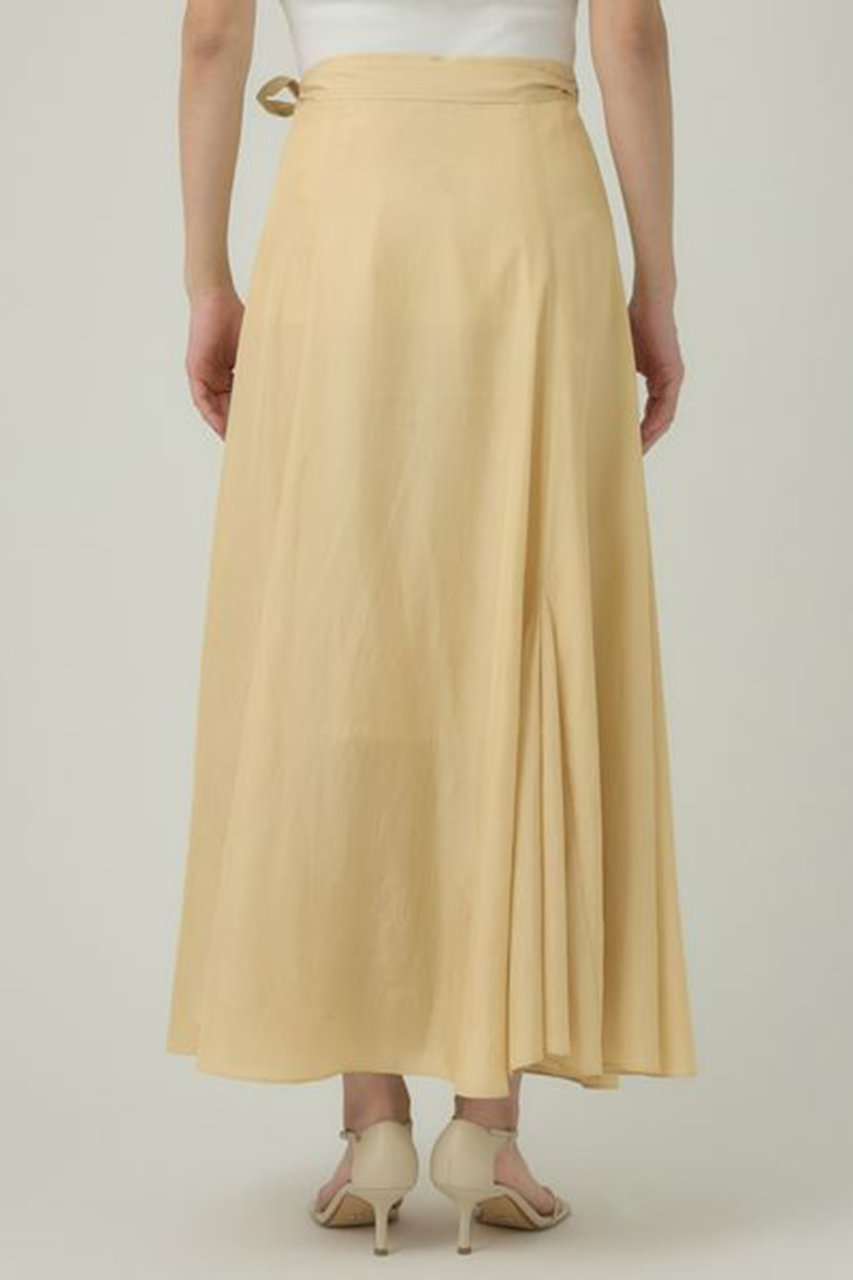 Chaos(カオス)｜ドルフサテンラップスカート/イエロー の通販  