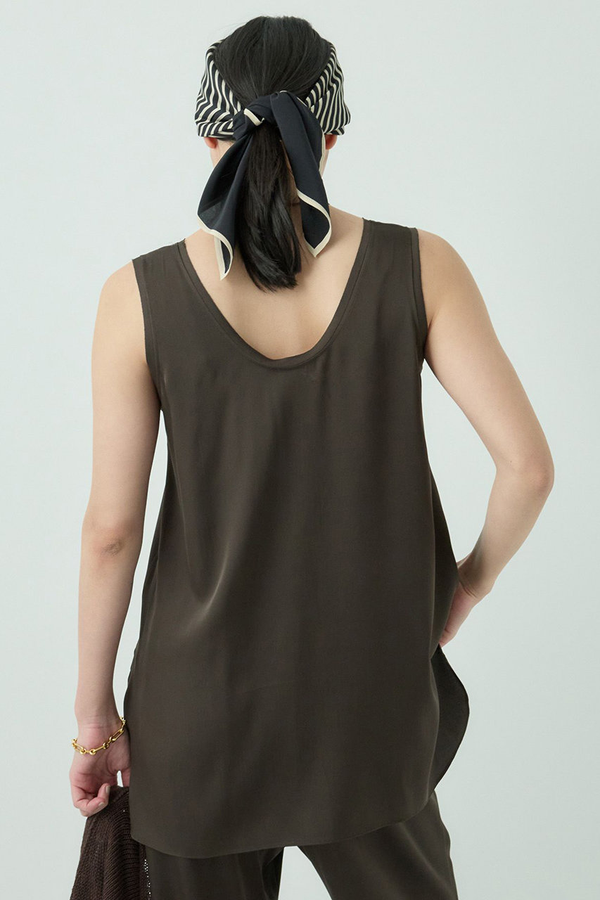 Chaos(カオス)｜シルシャーノースリーブ/ダークブラウン の通販