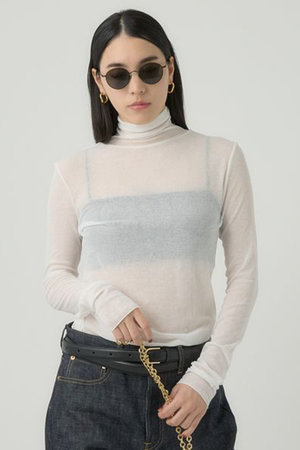 カオス　パティロングスリーブTシャツ　ホワイト Chaos｜カオスのロングスリーブ（カットソー・Tシャツ）通販