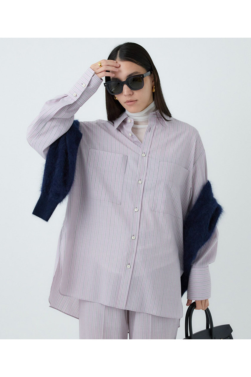 Chaos(カオス)｜ウィンターボーイフレンドシャツ/アッシュピンクst の