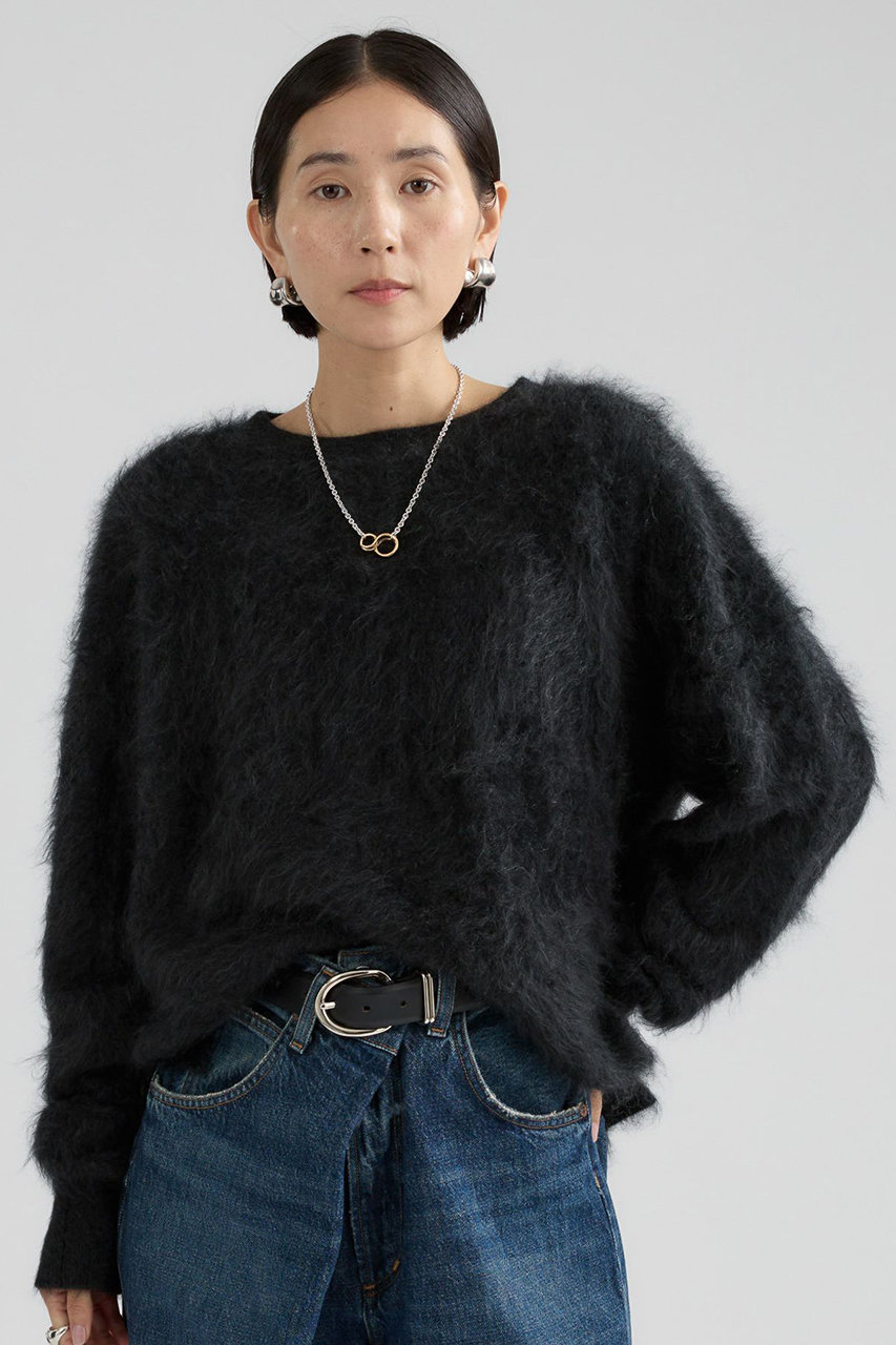Chaos ショートロンデリアライトニット (ダークチャコール, F) カオス ELLE SHOP