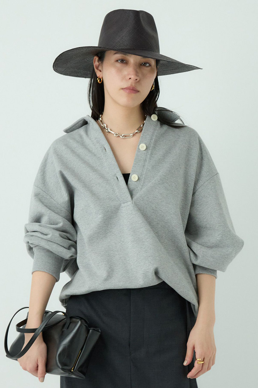 Chaos 【WHY NOT NOW】コアスキッパープルオーバー (グレー, F) カオス ELLE SHOP Chaos 【WHY NOT NOW】コアスキッパープルオーバー (グレー, F) カオス ELLE SHOP