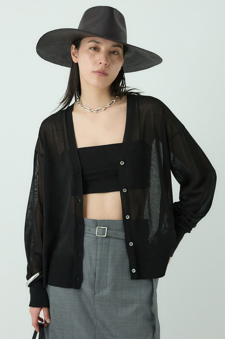 Chaos キルシェニットカーディガン (ブラック, F) カオス ELLE SHOP Chaos キルシェニットカーディガン (ブラック, F) カオス ELLE SHOP