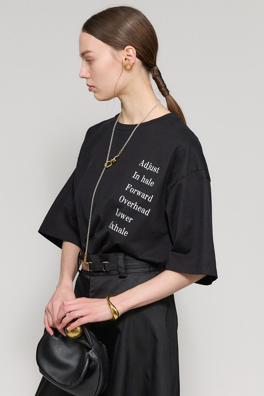 Chaos 【WHY NOT NOW】ニクスTシャツ (ブラック, F) カオス ELLE SHOP Chaos 【WHY NOT NOW】ニクスTシャツ (ブラック, F) カオス ELLE SHOP