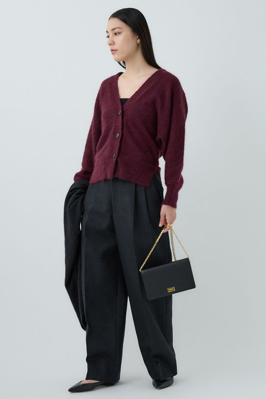 Chaos(カオス)｜ポストカーディガン/ボルドー の通販｜ELLESHOP・(エル