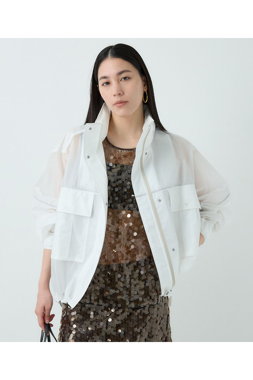 Chaos ショートエアーパックブルゾン (ホワイト, F) カオス ELLE SHOP Chaos ショートエアーパックブルゾン (ホワイト, F) カオス ELLE SHOP