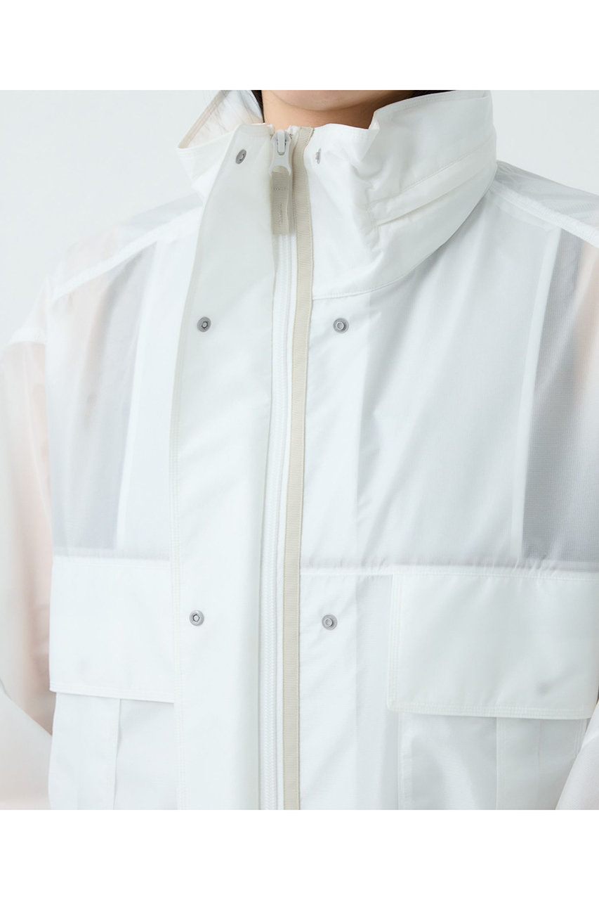 Chaos(カオス)｜ショートエアーパックブルゾン/ホワイト の通販