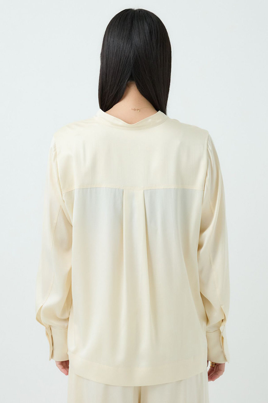 Chaos(カオス)｜モーラスタンドスキッパーブラウス/アイボリー の通販