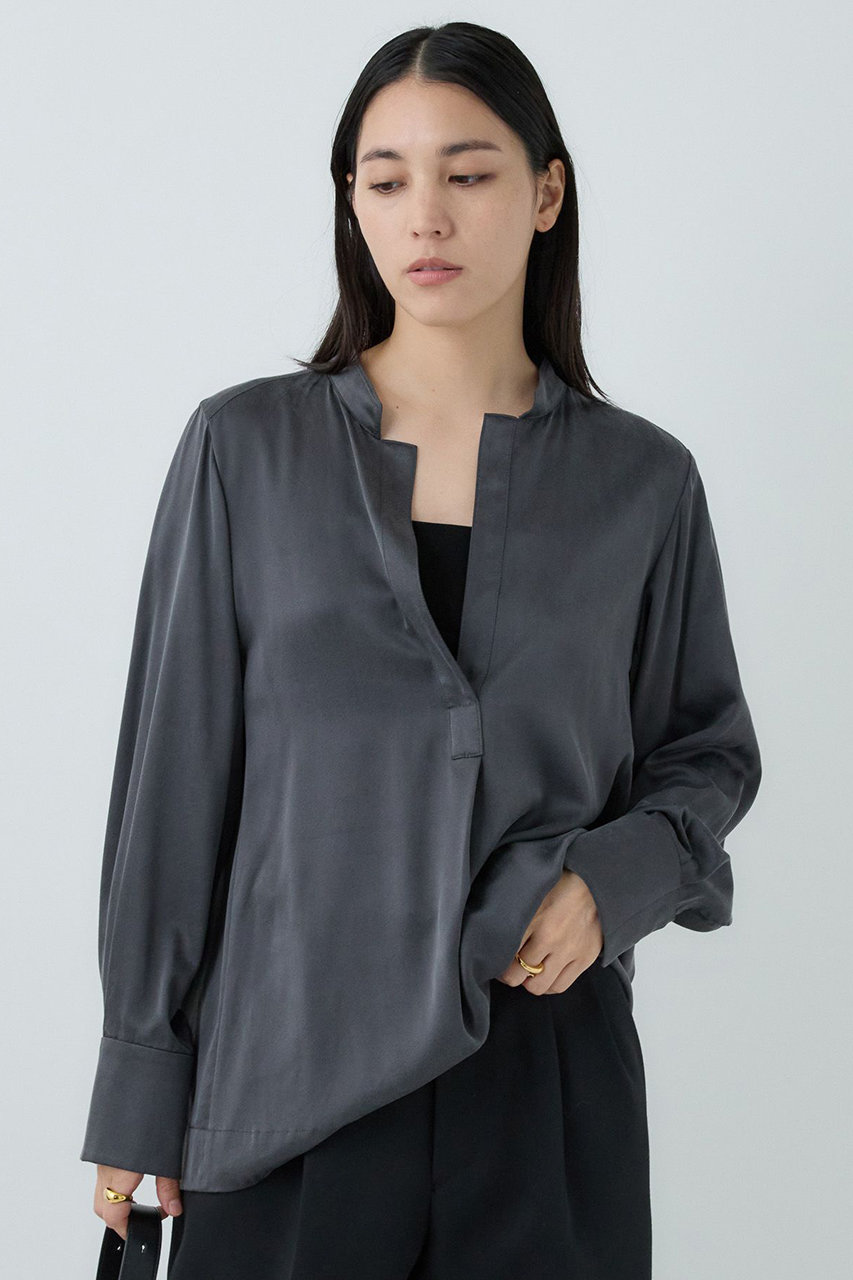 カオス/Chaosのモーラスタンドスキッパーブラウス(チャコール/572905)