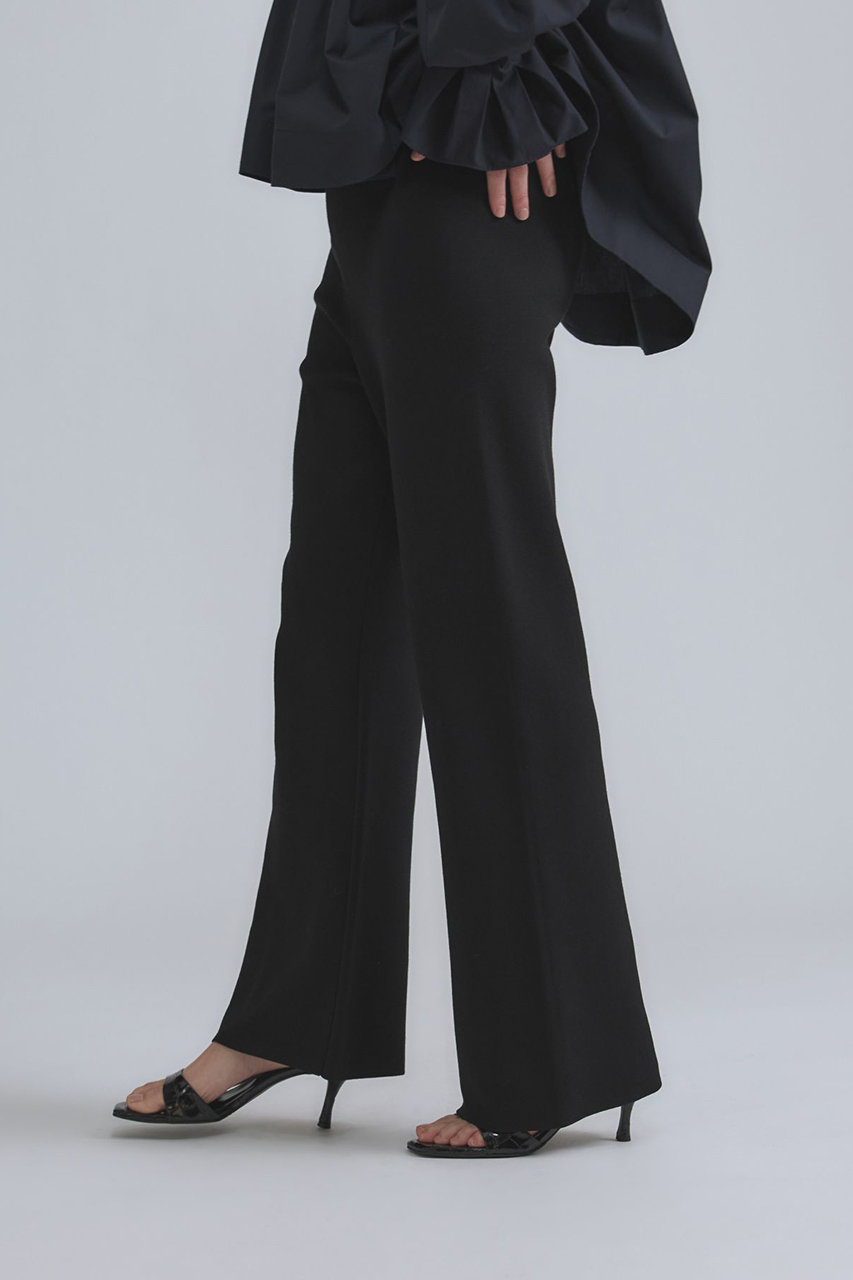 Chaos(カオス)｜シルクコンロアフレアパンツ/ブラック の通販