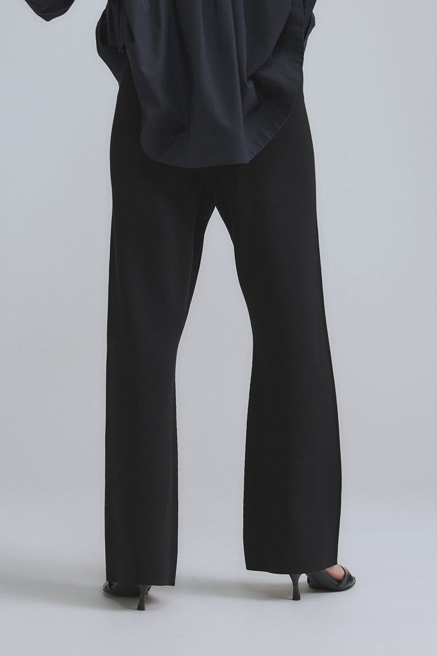 Chaos(カオス)｜シルクコンロアフレアパンツ/ブラック の通販