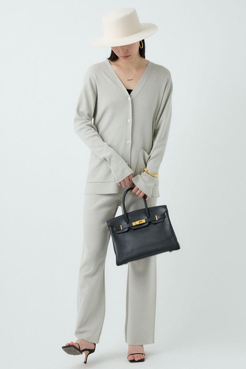 カオス/Chaosのシルクコンロアフレアパンツ(ライトグレー/496051)