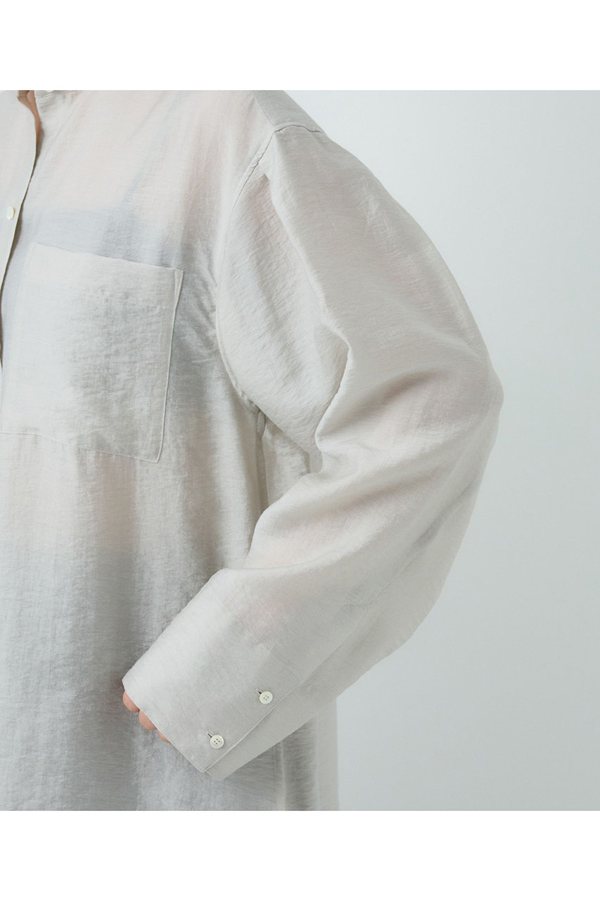 Chaos(カオス)｜フェインシルクシャツ/グレージュ の通販｜ELLESHOP