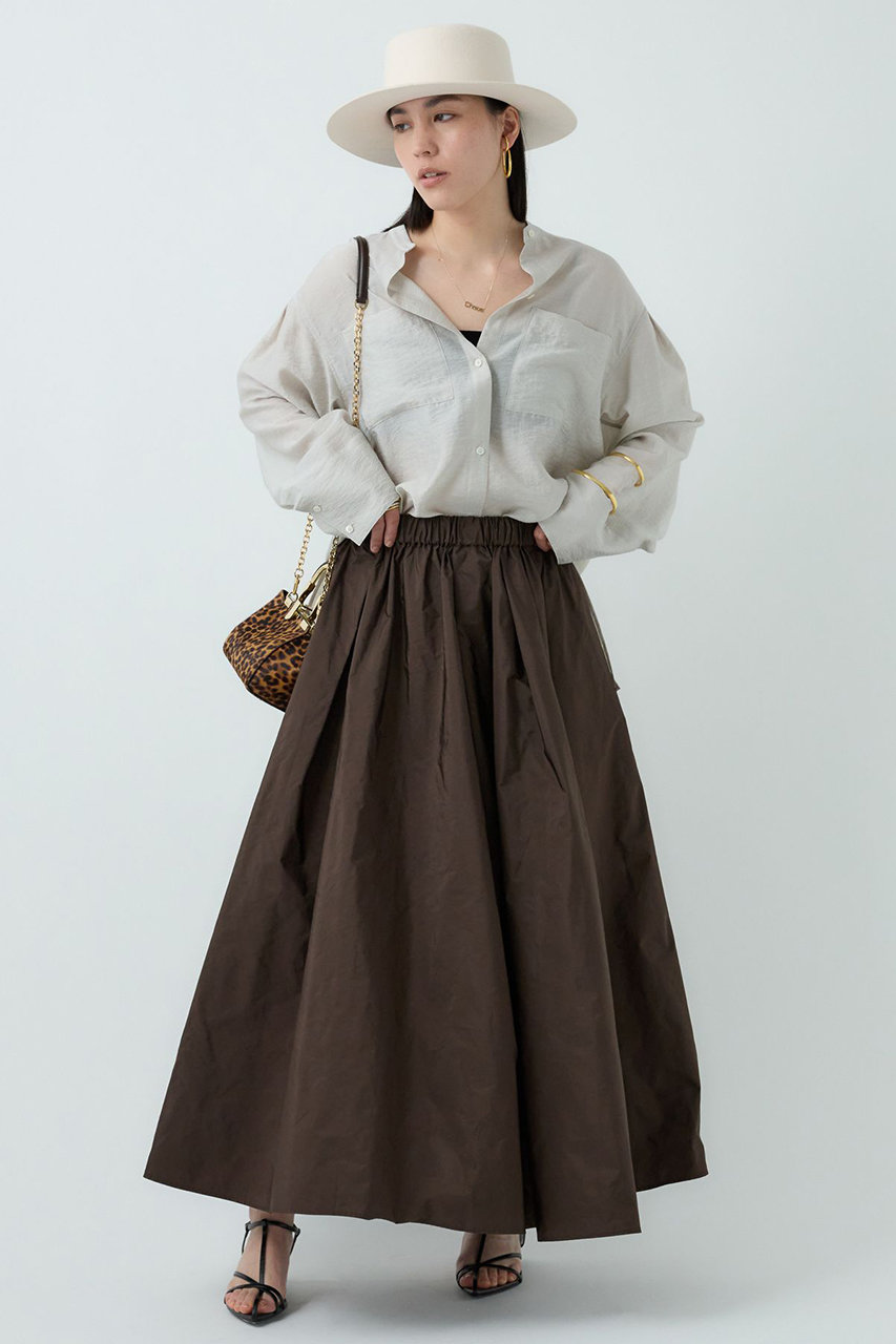 Chaos(カオス)｜シャロンタフタスカート/ガナッシュブラウン の通販