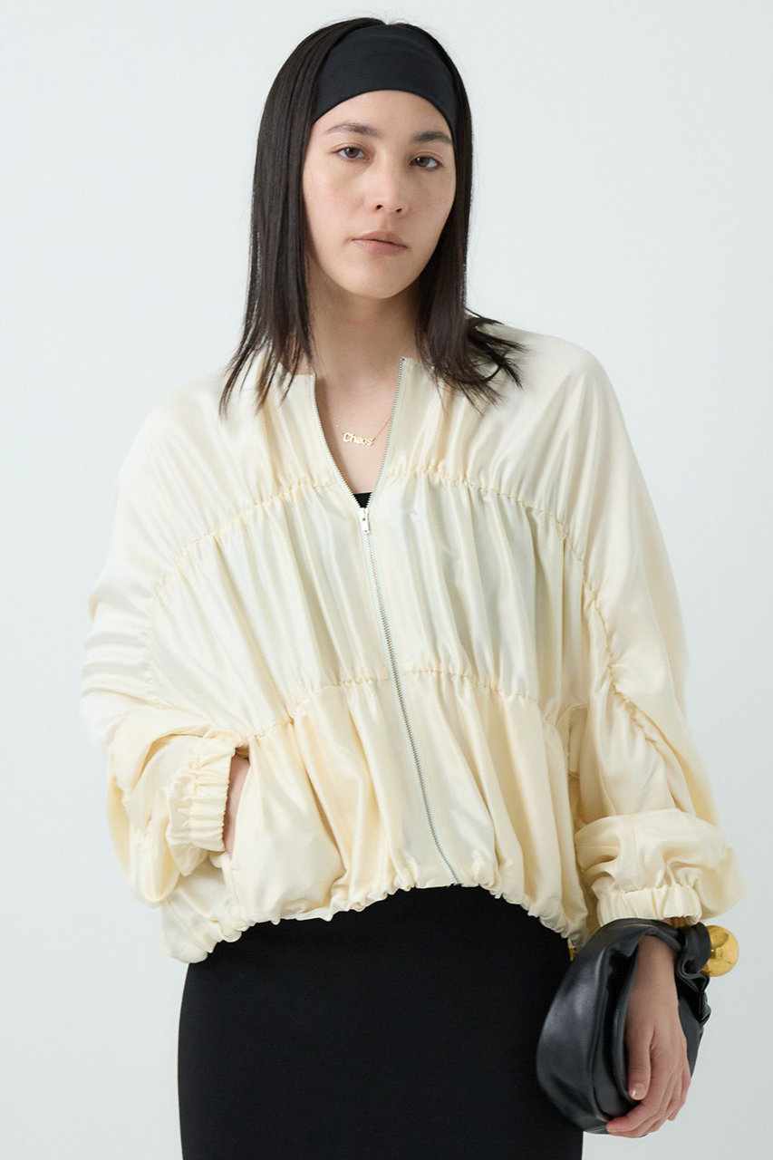 Chaos(カオス)｜クシュクシュブルゾン/アイボリー の通販｜ELLESHOP