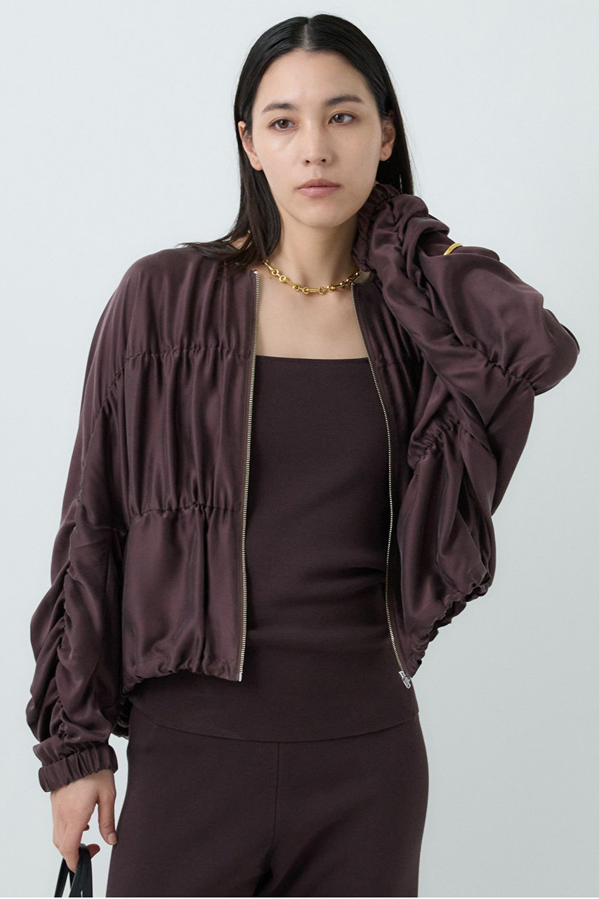 Chaos クシュクシュブルゾン (ガナッシュブラウン, F) カオス ELLE SHOP Chaos クシュクシュブルゾン (ガナッシュブラウン, F) カオス ELLE SHOP