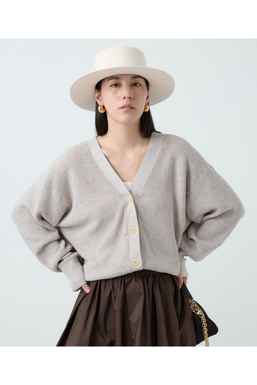 Chaos ハースニットカーディガン (ベージュ, F) カオス ELLE SHOP Chaos ハースニットカーディガン (ベージュ, F) カオス ELLE SHOP