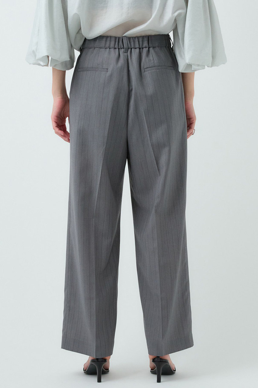 CRONOS グレー ストライプパンツ Lサイズ GIUNON パンツ 2way folded stripe pants / 2way フォルデッド