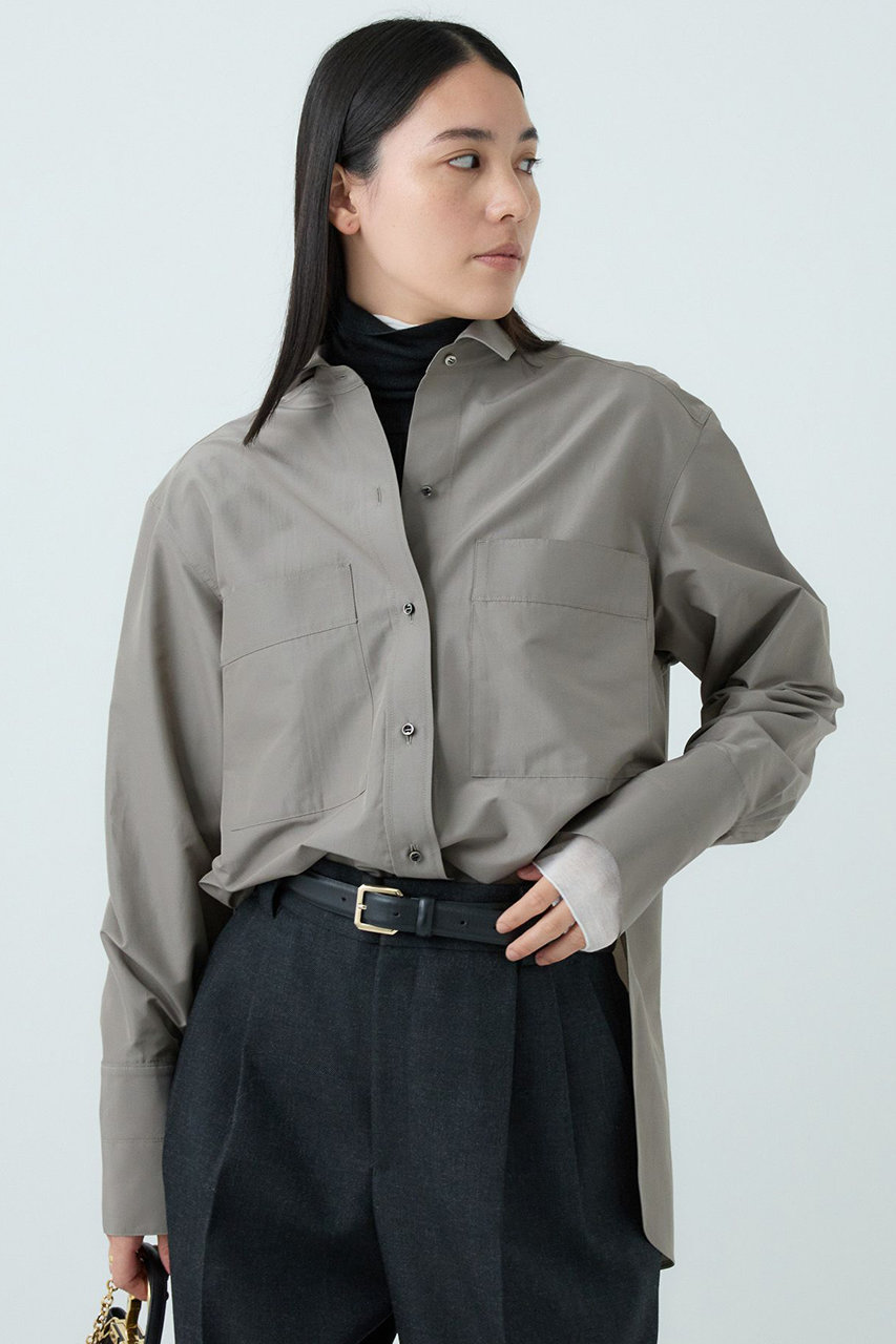 Chaos ラウノシャツブラウス (モカ, F) カオス ELLE SHOP