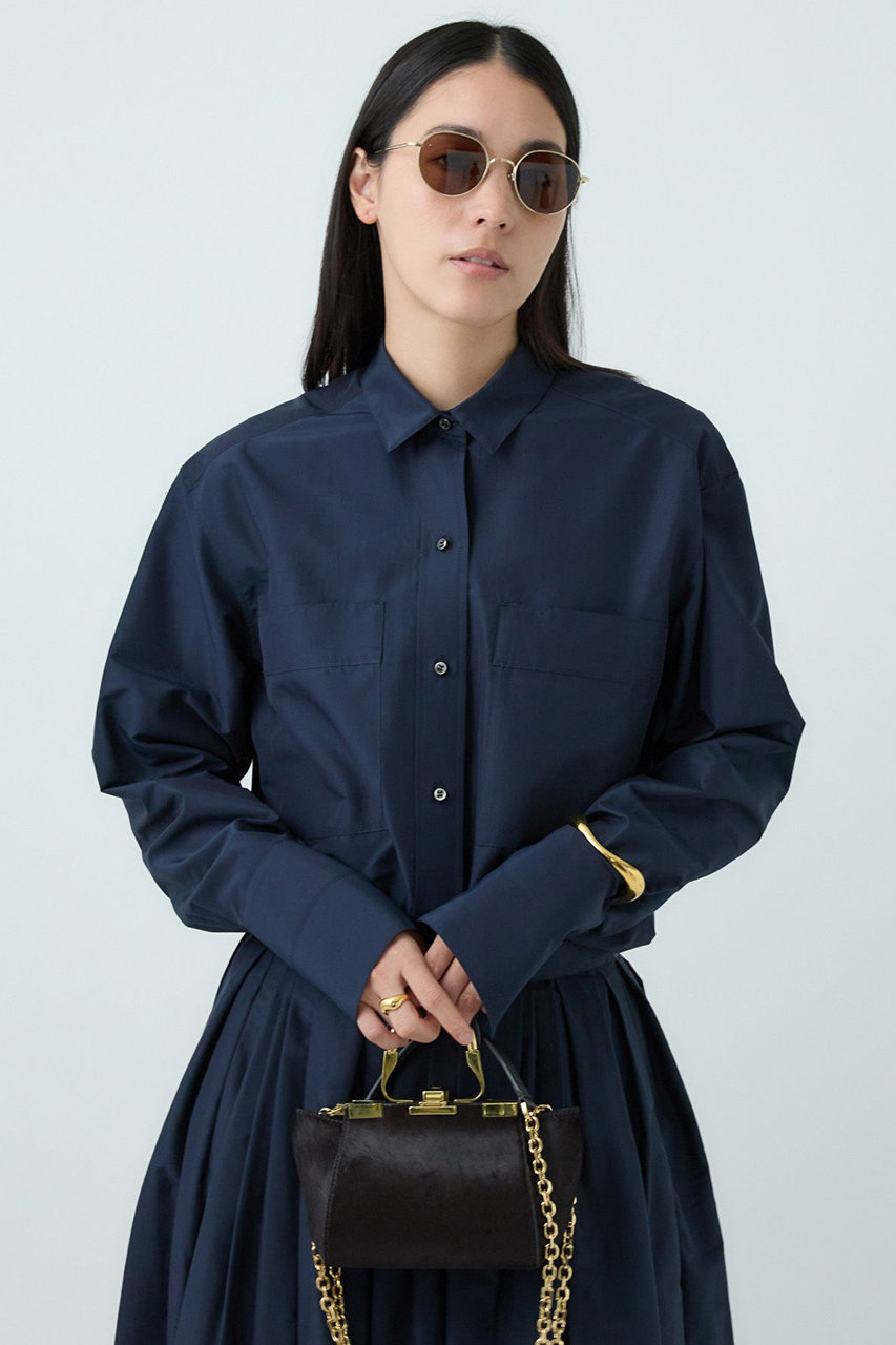 Chaos ラウノシャツブラウス (ダークネイビー, F) カオス ELLE SHOP