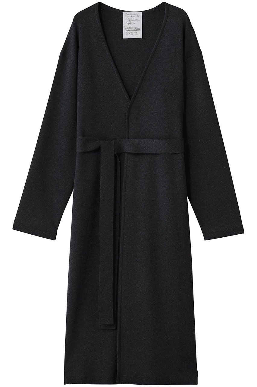 Chaos シエラウールロングニットカーディガン (チャコール, F) カオス ELLE SHOP