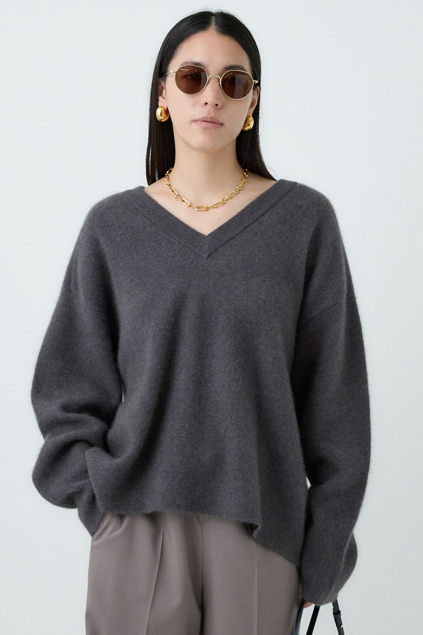 Chaos リネーレリバーニットプルオーバー (モカグレー, F) カオス ELLE SHOP