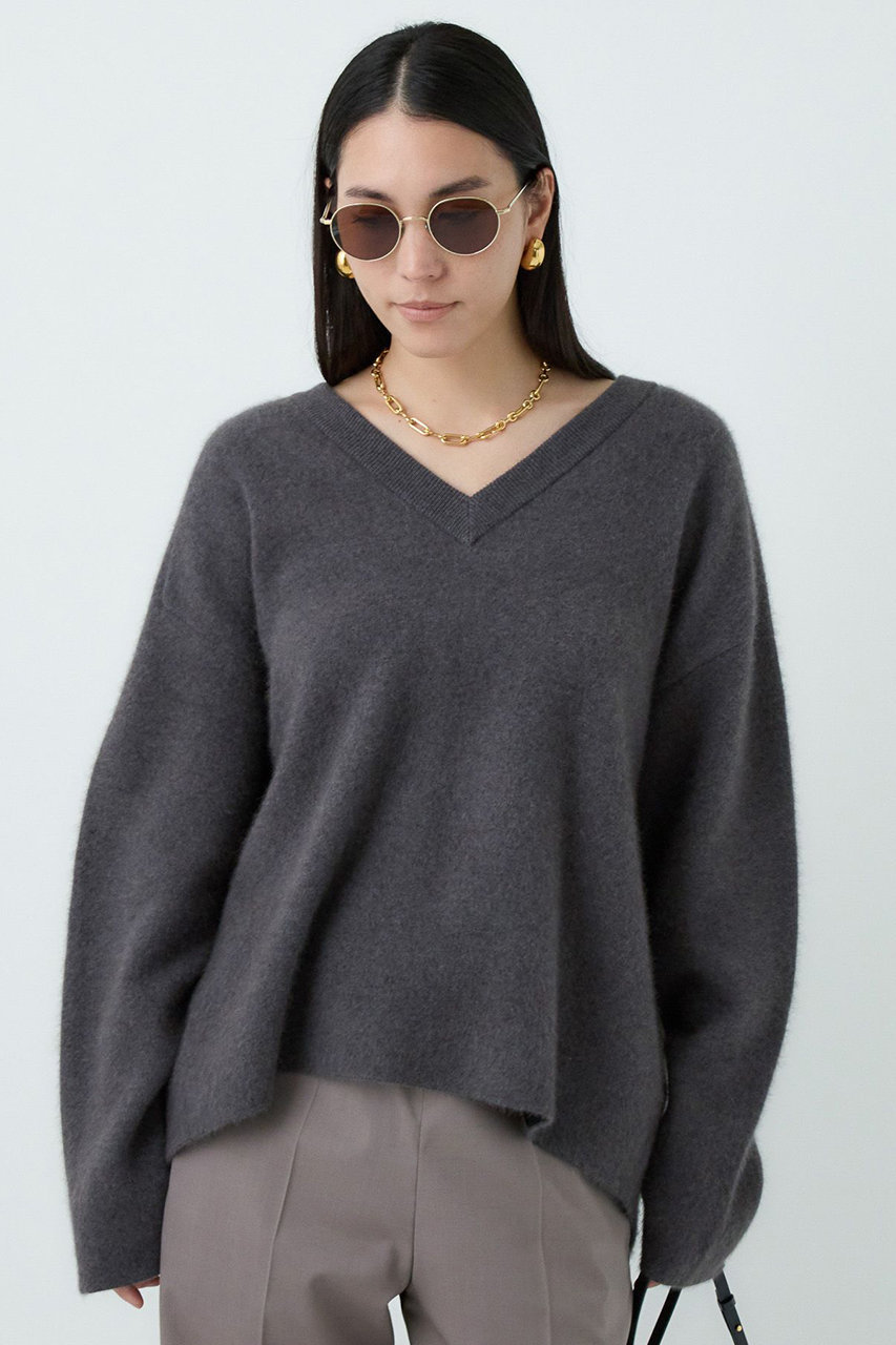 Chaos(カオス)｜リネーレリバーニットプルオーバー/モカグレー の通販