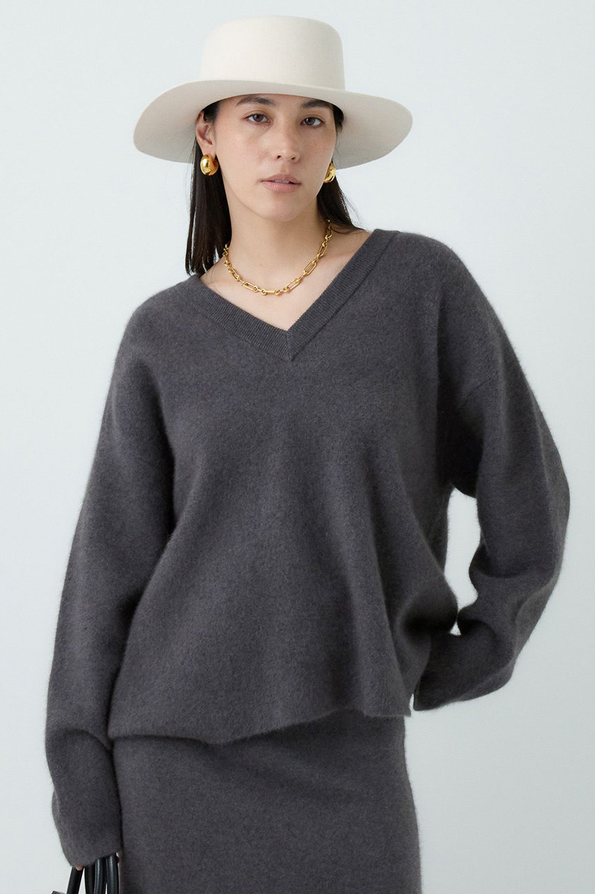 Chaos(カオス)｜リネーレリバーニットプルオーバー/モカグレー の通販