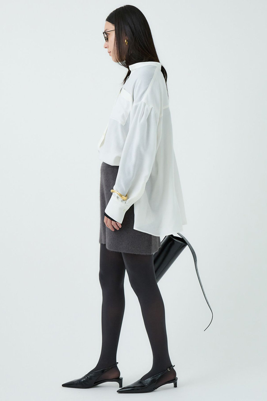 Chaos(カオス)｜リネーレリバーミニスカート/モカグレー の通販