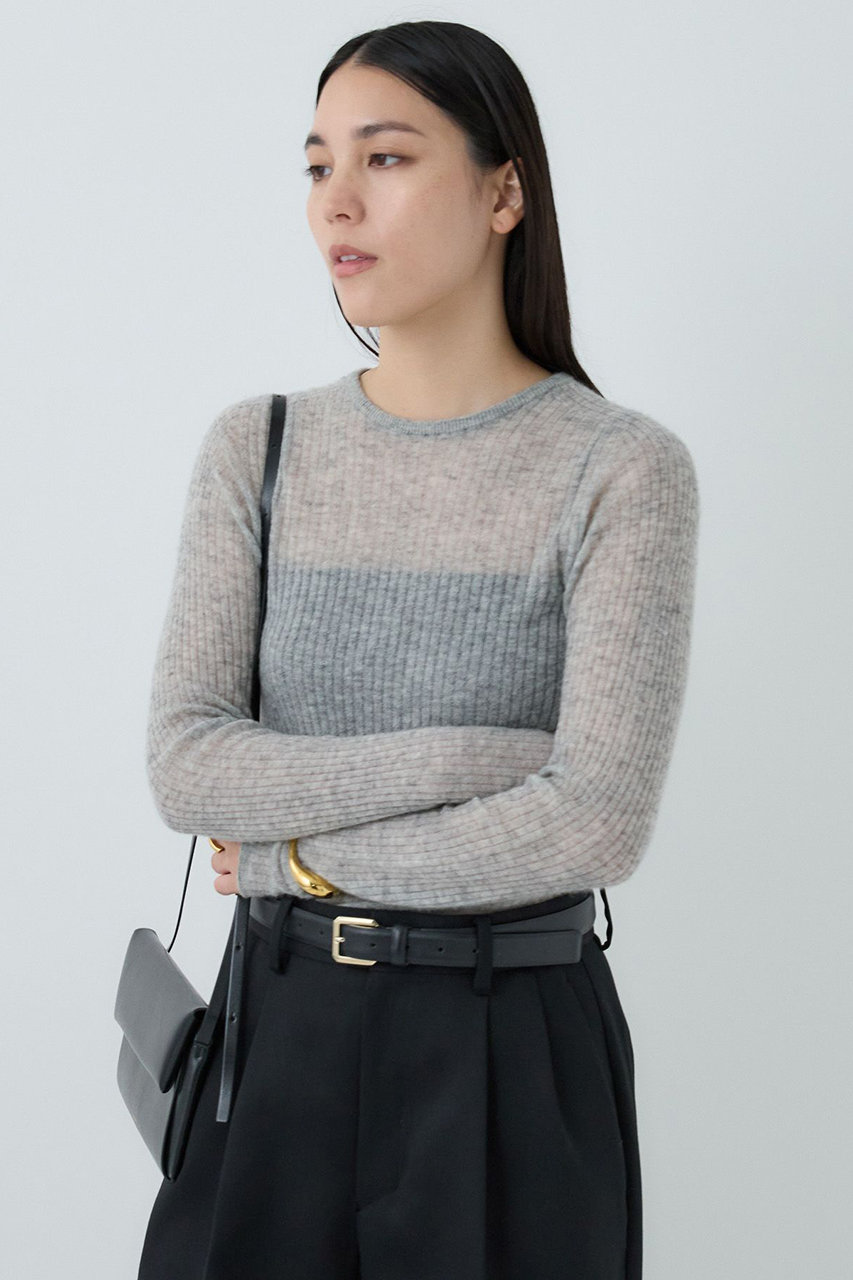 カオス/Chaosのフロットニットプルオーバー(ライトグレー/591516)