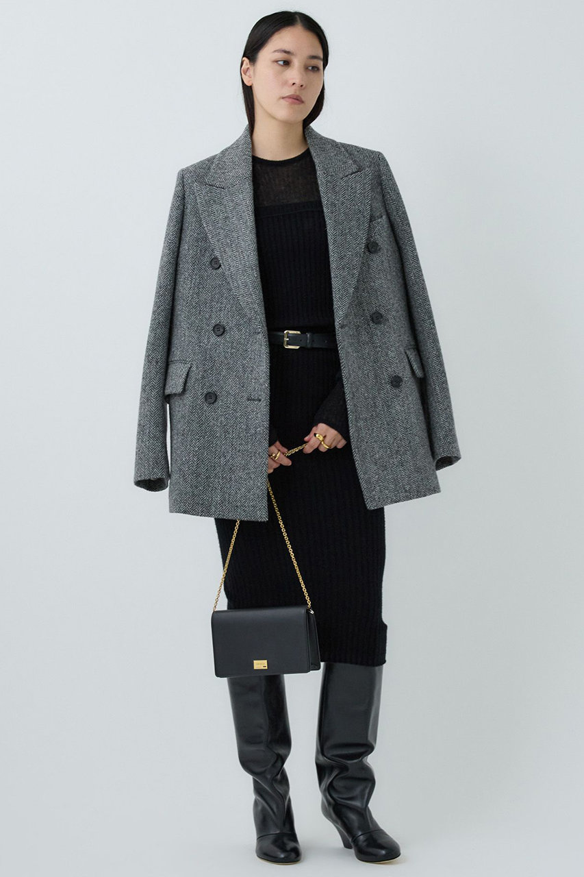 Chaos(カオス)｜フロットニットスカート/ブラック の通販｜ELLESHOP