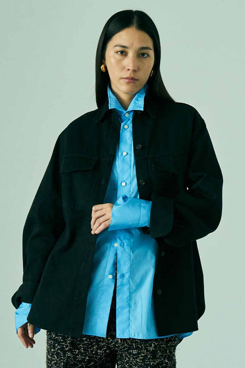 Chaos 【WHY NOT NOW】イーストデニムシャツ (ブラック, F) カオス ELLE SHOP