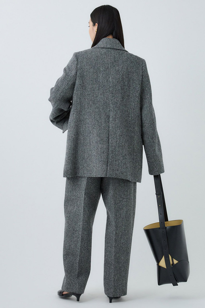 Chaos(カオス)｜ハリスダブルジャケット/チャコールヘリンボーン の