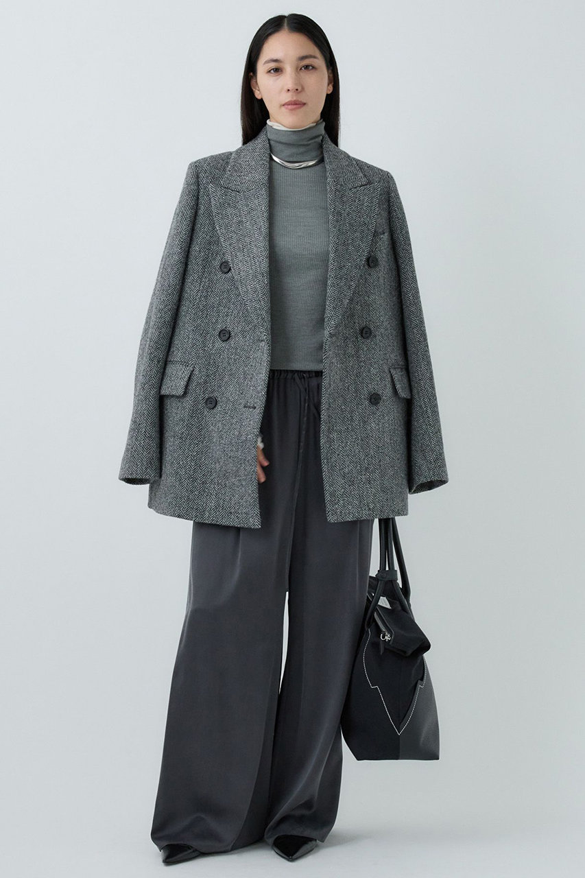 Chaos(カオス)｜ハリスダブルジャケット/チャコールヘリンボーン の