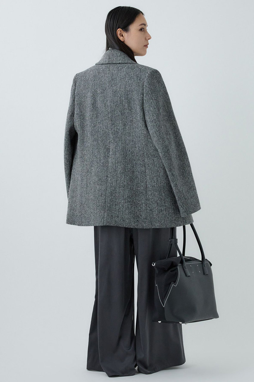 Chaos(カオス)｜ハリスダブルジャケット/チャコールヘリンボーン の