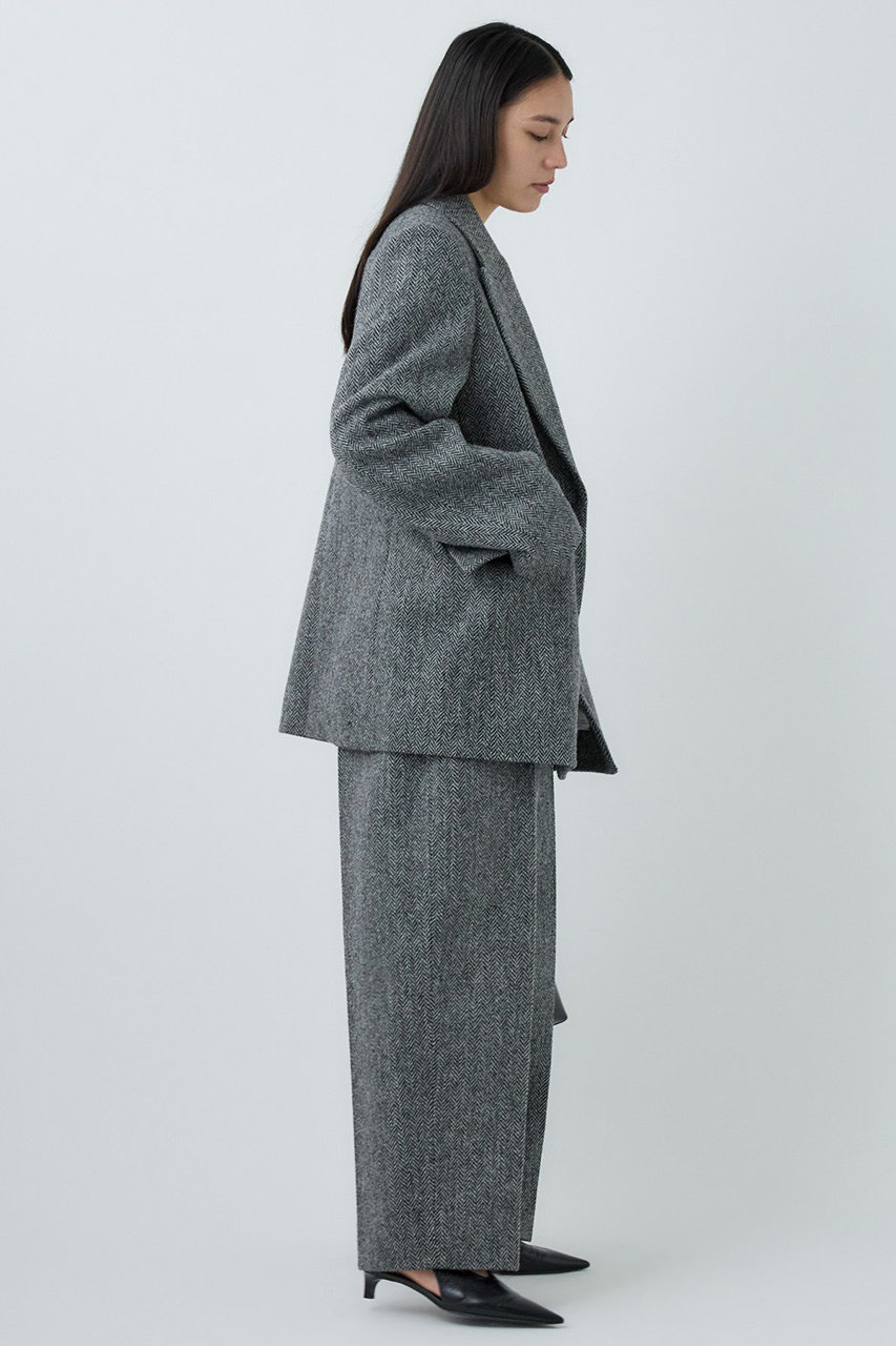 Chaos(カオス)｜ハリスダブルジャケット/チャコールヘリンボーン の