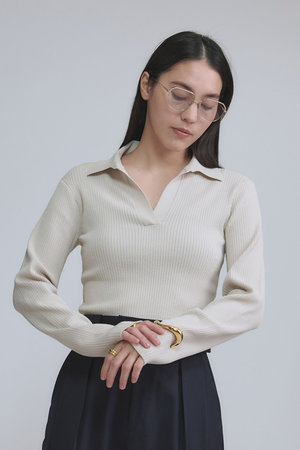 カオス/Chaosの【予約販売】エレルニットポロプルオーバー(110300/110301)