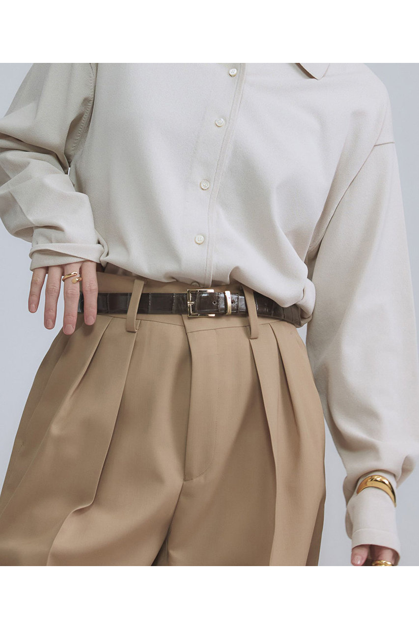 Chaos(カオス)｜〈MANUELA〉別注型押シベルト/グレー の通販｜ELLESHOP