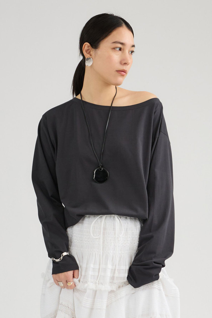 カオス/Chaosの【予約販売】クロスコットンカットソー(チャコール/653959)