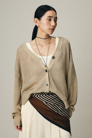カオス/Chaosの【予約販売】ノーマンリネンカーディガン(110300/110303)