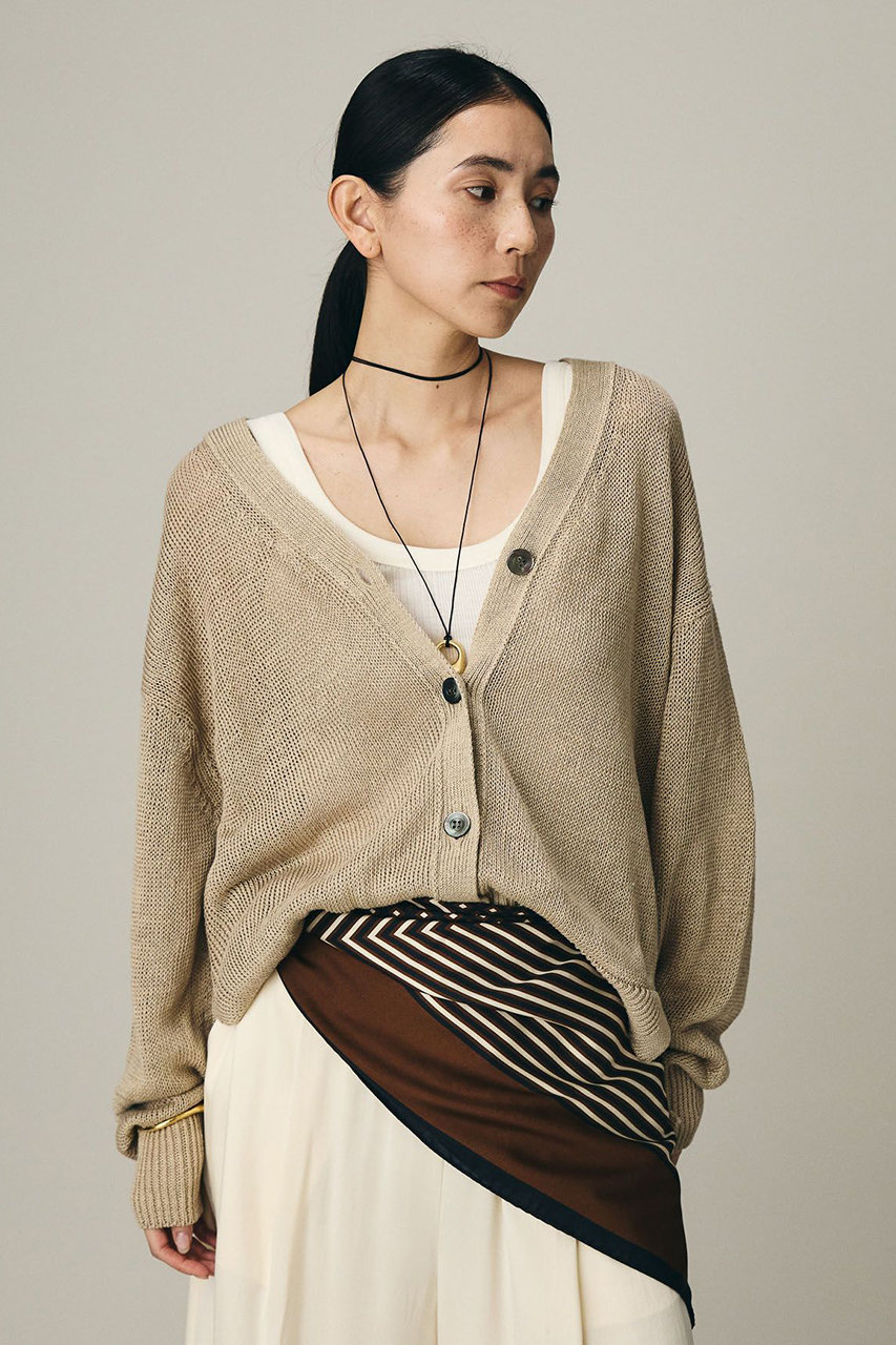 カオス/Chaosの【予約販売】ノーマンリネンカーディガン(ベージュ/636457)