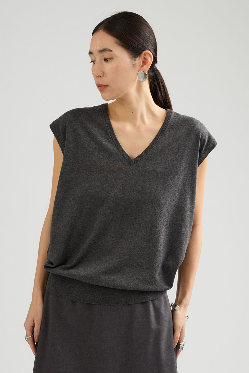 カオス/Chaosの【予約販売】チュルリーニット(チャコール/668864)