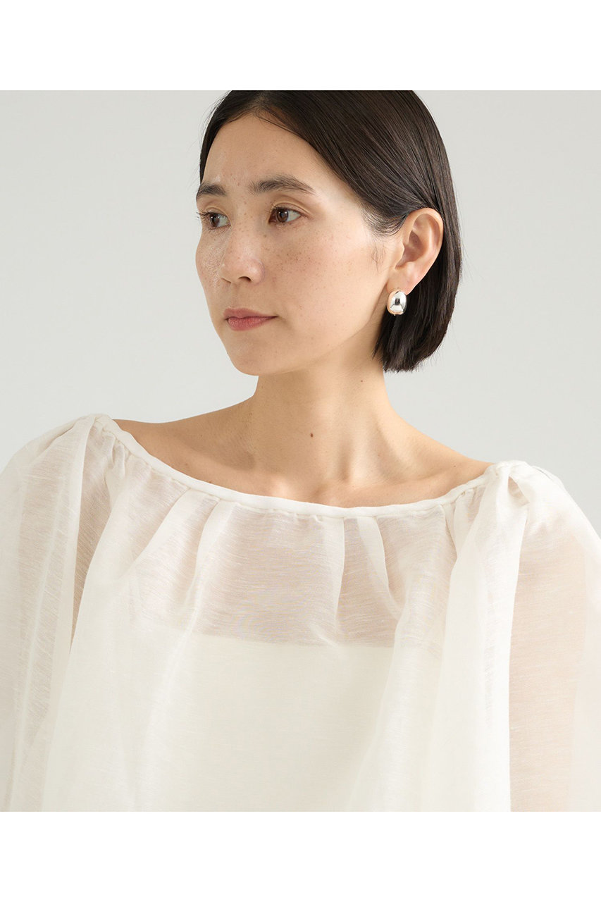 Chaos(カオス)｜カーラブランブラウス/ホワイト の通販｜ELLESHOP