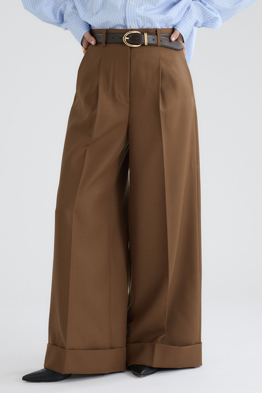 Chaos ロミーアルテパンツ (キャメル, 36) カオス ELLE SHOP
