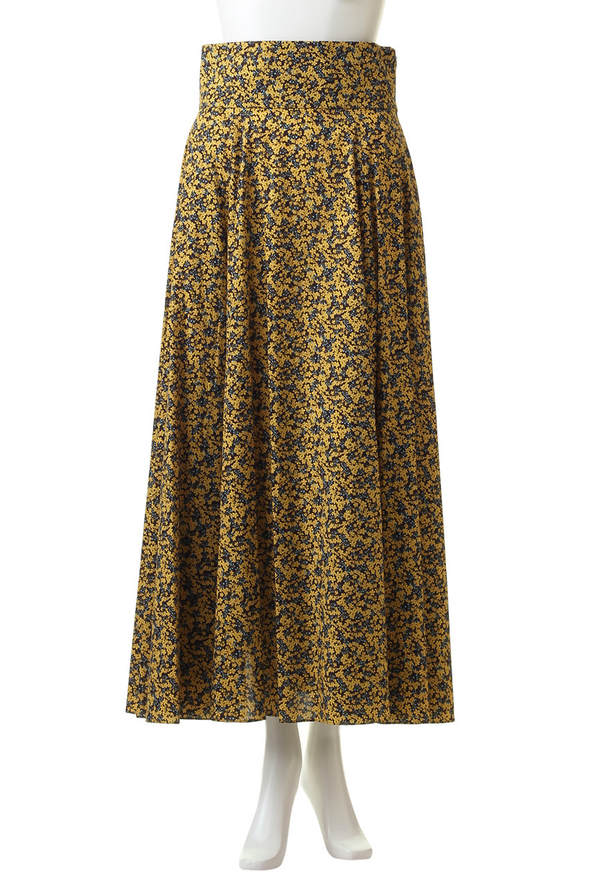 Curensology(カレンソロジー)｜リバティフレアマキシスカート/ダーク  