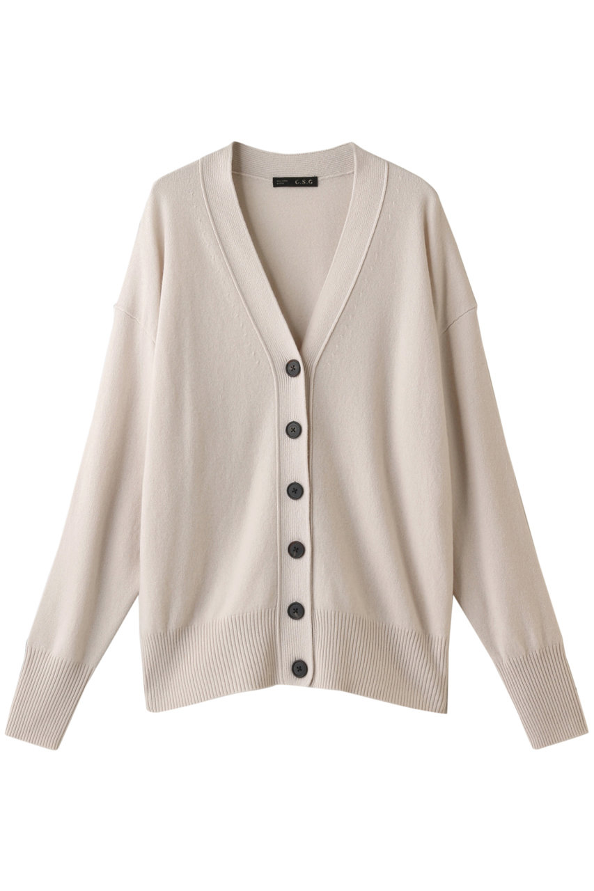Curensology カレンソロジー C S G カシミヤvカーディガン ライトグレー の通販 Elleshop エル ショップ